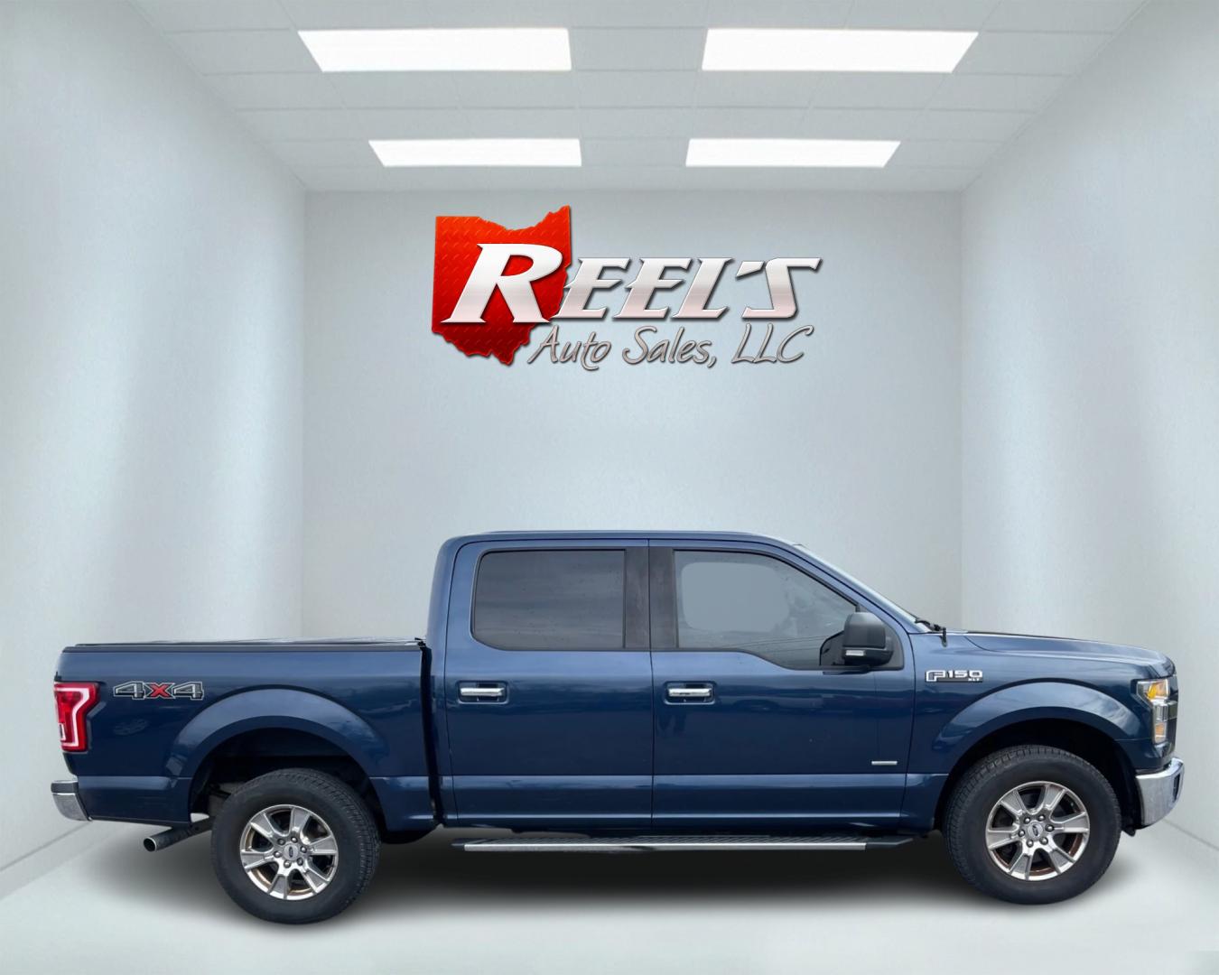 2016 Blue /Gray Ford F-150 XLT SuperCrew 5.5-ft. Bed 4WD (1FTEW1EG9GF) with an 3.5L V6 DOHC 24V TWIN TURBO engine, Automatic transmission, located at 547 E. Main St., Orwell, OH, 44076, (440) 437-5893, 41.535435, -80.847855 - Photo#3